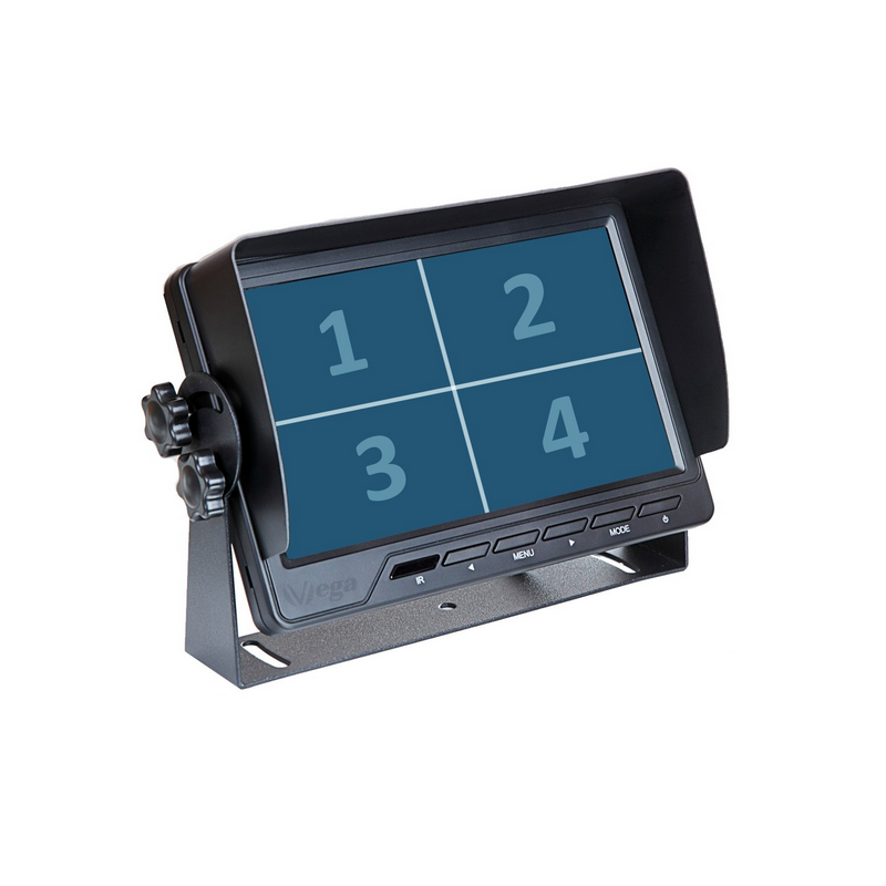 7'' Zoll TFT LCD HD Auto Monitor Rückfahrkamera Parkmonitor Mit 2 Videoeingängen Für Rückfahrkamera