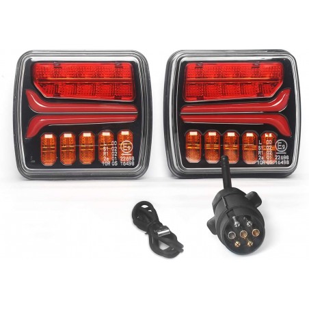 2 x Wireless LED Heckleuchten Rückleuchte Magnet LKW PKW Anhäner 12v 24v E9 2 x Wireless LED Heckleuchten Rückleuchte Magnet LKW PKW Anhäner 12v 24v E9