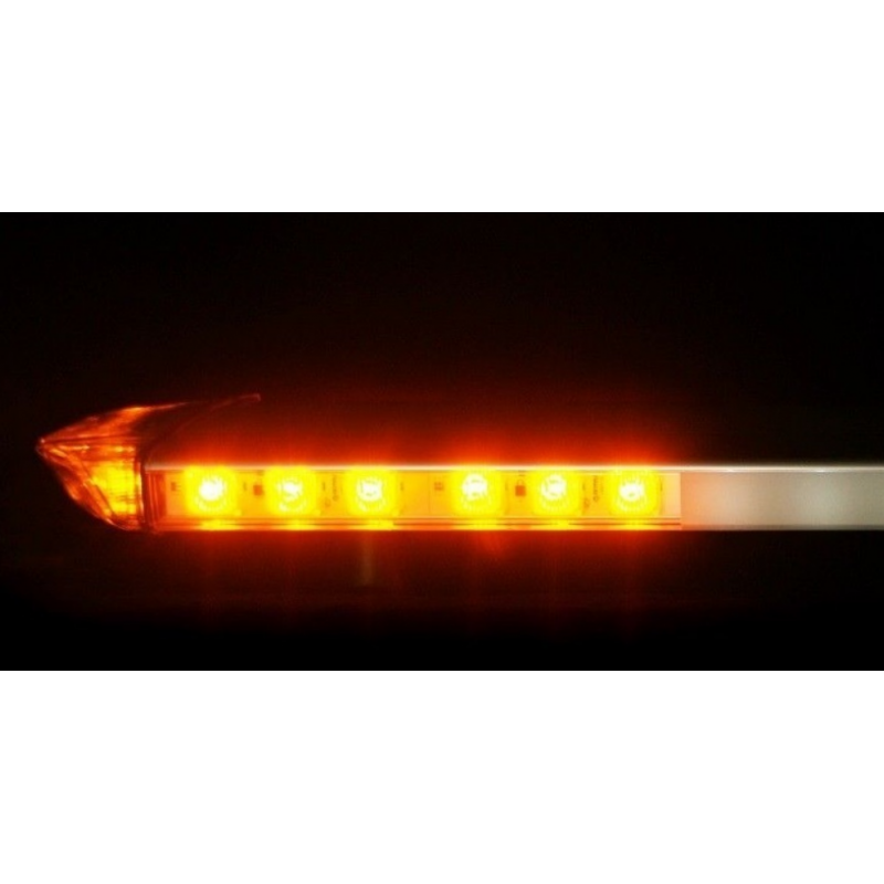 Bernstein Warnleuchte Lichtbalken LED Mit Magnetfuß 12V-24V 4.5m Kabel