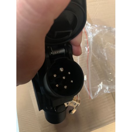 Elektrowendel Adapter 15pol Auf 2x 7pol 24V LKW Auflieger Anhänger Spiralkabel